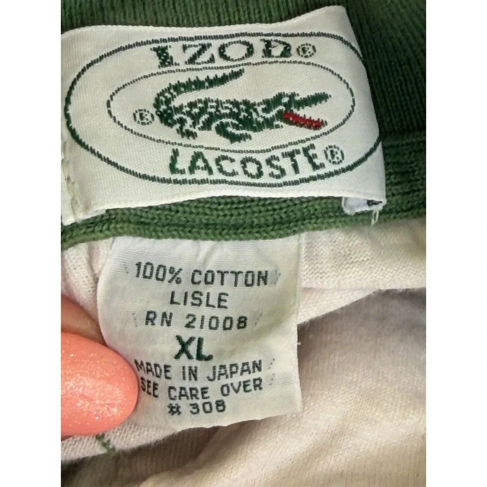 Vintage 80s Izod Lacoste Polo Shirt Tennis Golf Size X-Large Mens Super Soft